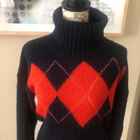 Tommy Hilfiger ARGYLE FRONT SWEATER - Picture 1 of 8